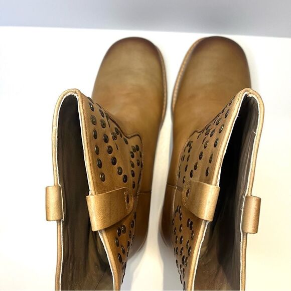 We The Free Harmony Studded Pull On Ankle Boots In Caramel, 9, New in Box - Picture 9 of 12